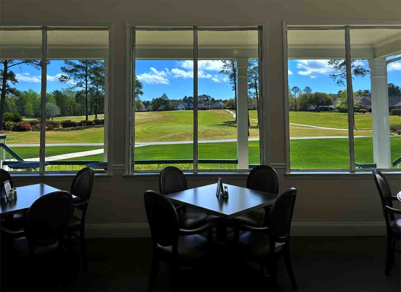 View at 19 Bar and Grill interior